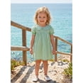 thumbnail image 6 of RUINIXCW Toddler Baby Girl Summer Gingham Plaid Dress Cute Puff Short Sleeve Doll Collar Ruffled Casual A-line Dress Clothes 6 Months to 4 Years, 6 of 9