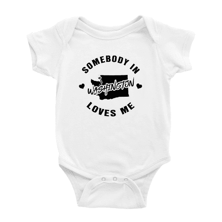 

Somebody in Washington Loves Me Cute Baby Bodysuit 12-18 Months