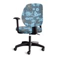 thumbnail image 4 of Chririnla Office Chair Cover Sea Turtle Hibiscus Pattern with Stretchable Easy to Remove Computer Desk Chair Seat Covers for Gaming Chairs, 2 Piece Sets Computer Office Chair Cover, 4 of 8