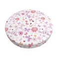 thumbnail image 1 of Balery Retro Floral Fundas de asiento para taburete de bar redondo de tela de terciopelo ajustables que protegen de arañazos y manchas para sillas de 14 a 17 pulgadas.-13 inch, 1 of 7