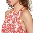 thumbnail image 6 of FREE PEOPLE Womens Red Printed Sleeveless Halter Tank Top Size: M, 6 of 8