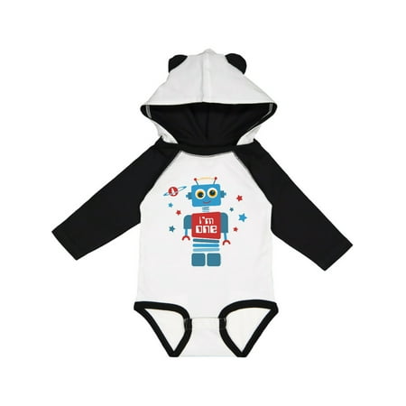 

Inktastic Robot 1st Birthday Gift Baby Boy Long Sleeve Bodysuit