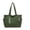 Green, variant on Personalized Birth Flower Corduroy Tote Bag for Women 4 Color Options Custom Name Large Shoulder Bag with Pocket and Zipper for Daily Work Travel Shopping