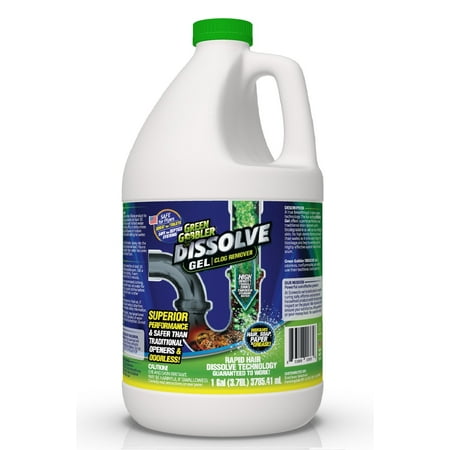 Liquid Clog Remover By Green Gobbler - Drain, Toilet Clog Remover, DISSOLVE Hair & Grease From Clogged Toilets, Sinks And Drains - Drain Cleaner, Works Within Minutes - 1