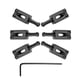 thumbnail image 5 of Juego de puentes de guitarra planos 6 en 1 para guitarra de estilo (negro), 5 of 7