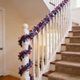 thumbnail image 5 of Red White and Blue Decorations - 6.5 Ft Patriotic Garland 250th Anniversary 4th of July Decorations, Glitter Garland Memorial Day, National Independence Day Decor, Multicolor, 78.74 Inch, 1 PCS, 5 of 7