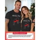 thumbnail image 1 of Camiseta de algodón estampada de manga corta y cuello redondo para enamorados. Ideal para San Valentín. Camiseta informal de algodón con diseño de letras único. Camiseta deportiva de cuello redondo., 1 of 6