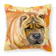thumbnail image 1 of "Treasures BB9922PW1414 Shar Pei Outdoor Canvas Pillow, Fall Leaves" Caroline's Treasures BB9922PW1414, 1 of 1