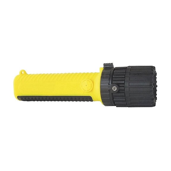 Yellow LED Handheld Flashlight, Alkaline AA, 157lm 49XX79