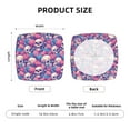 thumbnail image 6 of Lsque white Skull blue flower Printed Square Couch Cushion Covers, Floral Sofa Cushion Covers Replacement, Stretch Couch Covers for Couch-16.9in, 6 of 9