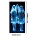 thumbnail image 3 of HOZVOMI Halloween Door Cover Decoration for Festive Seasonal Celebration, Perfect for Halloween Parties and Winter Decor, Easy to Install Tapestry for Indoor or Outdoor Use, 3 of 9