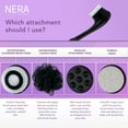 thumbnail image 5 of Spa Sciences NERA 4 in 1 Body Brush for Exfoliation, Deep Cleansing, Foot Care, Lotion Infuser, and Massage, Rechargable, Black, 5 of 6