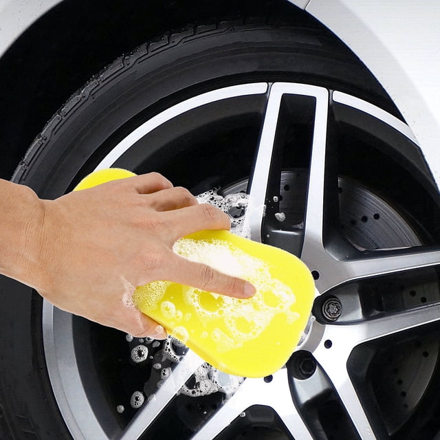 unbranded 10Ud De Esponjas De Limpieza Para Autos Mango Cómodo Y Uso Multifuncional