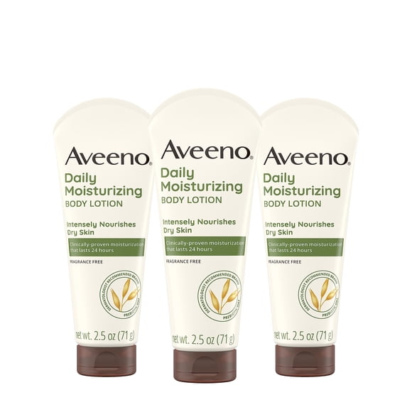 Loción corporal Aveeno, hidratante diaria, 75 ml (paquete de 3)