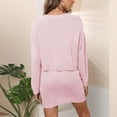 thumbnail image 4 of Edvintorg Sweater Sets Women 2 Piece Outfits Skirt 2025 Fall Winter Women's White Three-Button Cardigan Bag Hip Skirt Long Sleeve Sweater Set Fashion Suit, 4 of 7