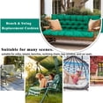thumbnail image 4 of Porch Swing Cushions 40in , Waterproof Outdoor Replacement Glider Cushions, 2-3 Seater Patio Bench Cushions with Backrest for Garden,Backyard, 4 of 7