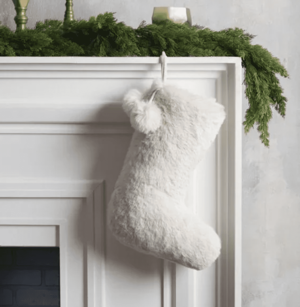 ARHAUS Faux Fur Rabbit Stocking New
