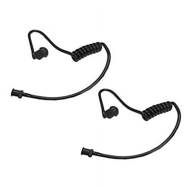 PACK OF 2 FBI Style Black Twist On Replacement Acoustic Tube for Two_Way Radio Headsets by MaximalPower