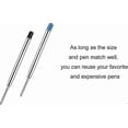 thumbnail image 3 of 30 Pieces Refills for Parker Pens, 15 Black and 15 Blue Ballpoint Pen Refill, 3 of 5