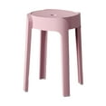 thumbnail image 2 of Abbracc Tabouret Rond Tabouret d'Habillage Grande Capacité de Charge Tabouret Empilable Pratique Rose, 2 of 9
