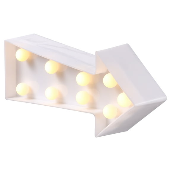 Arrow Lights Sign Battery White Outdoor Room Wall Decor Lamp Man