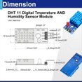 thumbnail image 4 of Módulo Sensor de Temperatura y Humedad Digital de 6 Juegos, 3,3 V-5 V, con Cables,, 4 of 5