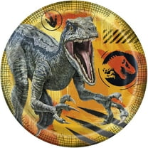 9 inch Jurassic World 3 Round Dinner Plates (8 Pk) - Party Supplies Decorations