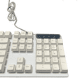 thumbnail image 3 of Sanoxy Wired Gaming Keyboard Rainbow Backlit Mechanical Feel 104 Keys White, 3 of 6