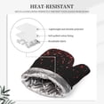 thumbnail image 5 of Kll Red Glitter1 Oven Gloves And Pot Holders Grill Gloves - Oven Gloves And Pot Holders, Non-Slip Cooking Gloves With Recycled Pads, 5 of 9