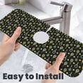 thumbnail image 6 of Logiee Tennis Rackets Print Kitchen Sink Splash Guard Faucet Mat for Splash Guard Behind Faucet Drip Catcher for Kitchen,Bathroom,Sink Mat,Dish Drying Mat,Bathroom-15" X 5.5", 6 of 7