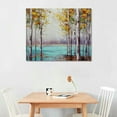 thumbnail image 2 of JEUXUS Aspen Tree Canvas Wall Arts - Abstract Forest Painting with Textured - Modern Landscape Pictures for Living Room Bedroom Bathroom Decor, 2 of 4