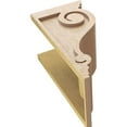 thumbnail image 6 of 9"W x 9"D x 18"H Wide Scroll Rough Cedar Woodgrain TimberThane Corbel, Primed Tan, 6 of 6