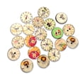thumbnail image 3 of Sonducket Botones de de 100 piezas, relojes redondos de agujeros, estilo Retro, suministros para el hogar para álbumes de recortes, Accesorios de disfraces 15mm, 3 of 6