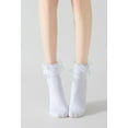 thumbnail image 6 of Women Lace Ankle Socks Ruffle Frilly Cotton Socks Trim Lace,Anklet socks Dress Socks Women or Girls,H04, 6 of 7