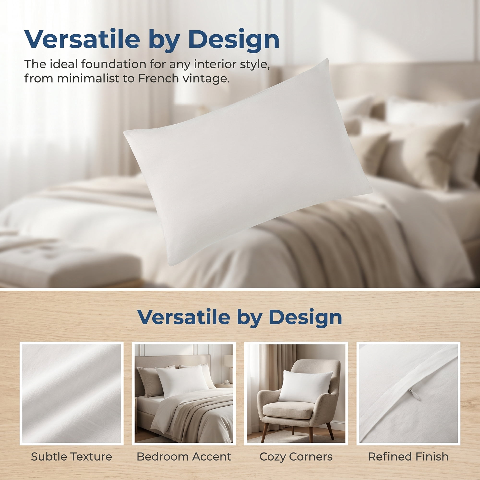 Unique Bargains Cotton Envelope Closure Pillowcases 2 Pack Wrinkle Resistant Bedding Gray