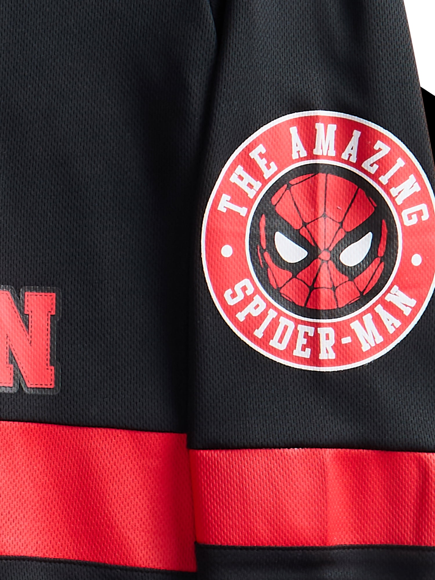 Spider-Man Boys and Big Boys Spidey Letters Graphic Hockey Jersey, Sizes 4-18