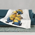 thumbnail image 2 of Manta de aire acondicionado de Minions, manta de felpa de franela suave, manta de cama, manta de sofá para adolescentes, niños, niñas, niños, hombres, mujeres, 2 of 8