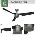 thumbnail image 4 of 50259-Hunter Fans-Cabo Frio 52 Inch Ceiling Fan with Wall Control-Antique Pewter Finish, 4 of 15