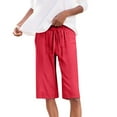 thumbnail image 2 of POROPL Women Shorts Under $10 Summer Elastic Waist Shorts with Pockets, 2 of 6