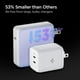 thumbnail image 5 of Spigen Cargador USB C de 65 W, [GaN 652 Total 65 W 2 Puertos GaN III Tech] Cargador rápido dual PD 3, 5 of 6