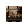 thumbnail image 3 of 11"W, 9"H Gold Metal Bike Sculpture with Wood Accents, by DecMode (2 Count), 3 of 10