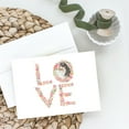 thumbnail image 2 of Sheltie #10 LOVE Greeting Cards and Envelopes Pack of 8 7 in x 5 in, 2 of 3