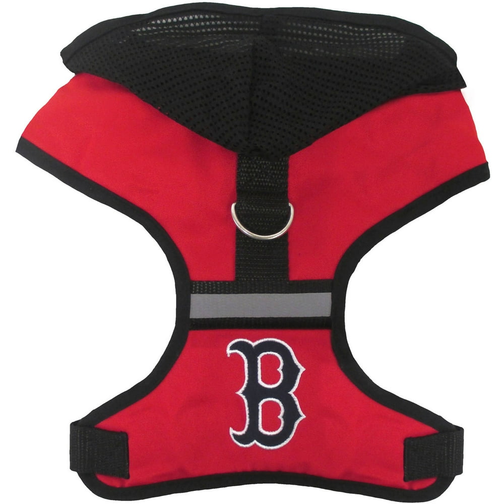 Pets First MLB Boston Red Sox Pet Harness with Hood, Small Walmart