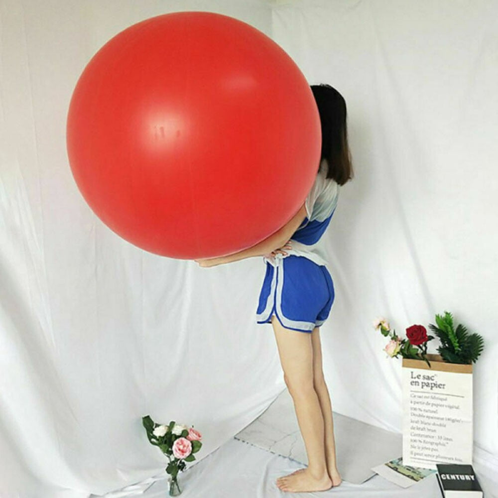 2Pcs 72 Inch Latex Giant Human for Egg Balloon Round Funny Game Balloon Toys