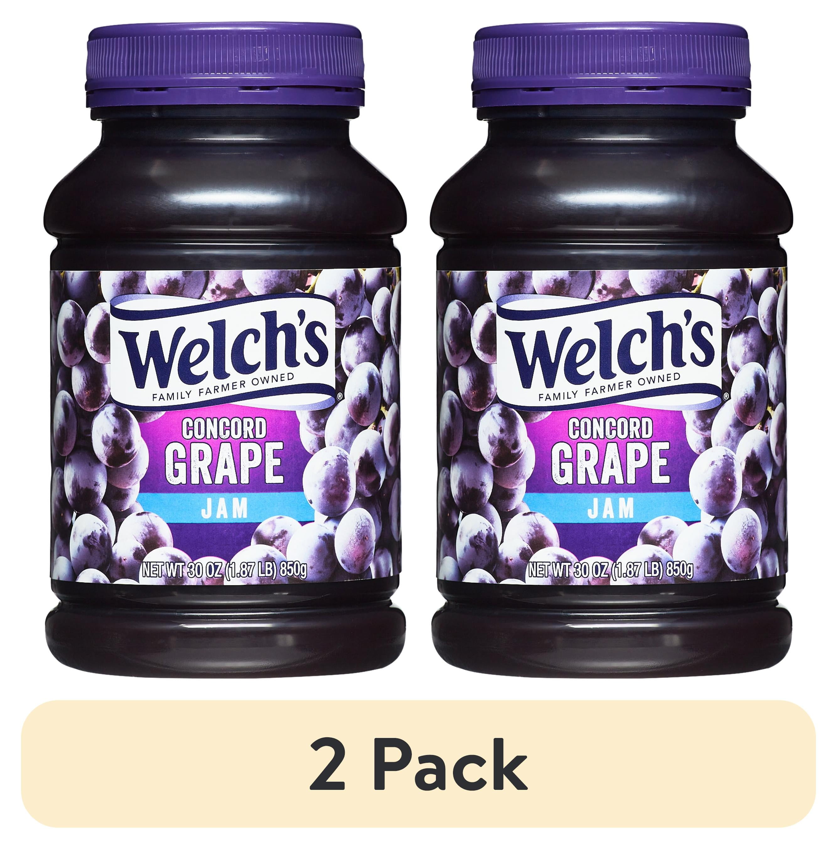 (2 pack) Welch's Concord Grape Jam, 30 oz Jar