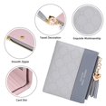 thumbnail image 4 of Women Purse, Tassel PU Leather Wallet Multi Slots Small Wallet Slim Card Holder Purse For Women, 4 of 7
