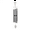 Black, variant on Wind Chime - 36in Cross/Designer - Silver Tube