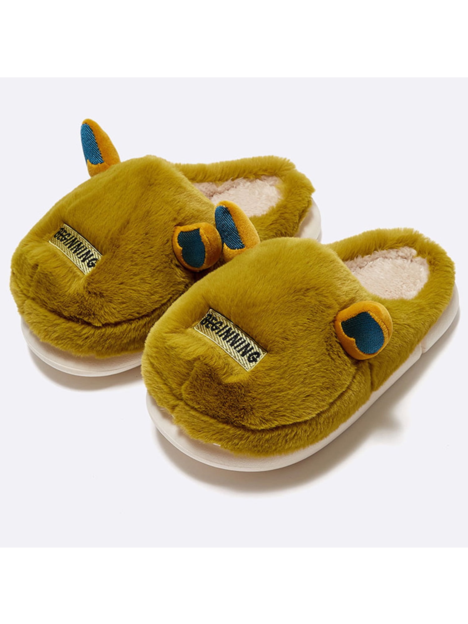 fluffy clog slippers