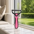 thumbnail image 7 of Dog Grooming Brush,Double Coat Dog Brush,Pet Grooming Brush with Steel Comb,Double Sided Dematting Undercoat Rake for Dogs and Cats, Extra Wide Pet Brush(Pink 7IN), 7 of 7