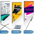 thumbnail image 4 of Anley Custom Rectangle Feather Flag 2.5 X 8 Ft Double Sided - Print Your Own Logo/Design/Words - Indoor & Outdoor Commercial Advertising Banners Flags (Flag ONLY), 4 of 5